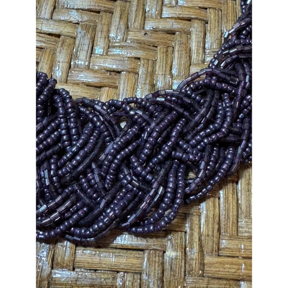 Marks And Spencer Beaded Statement Necklace Braided - Picture 4 of 9